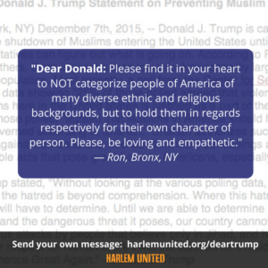 A message to Donald Trump about not judging others based on their religion