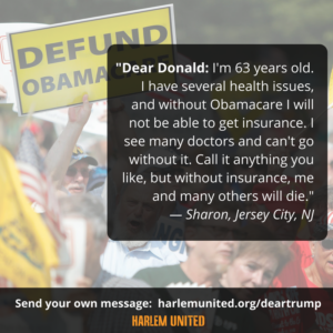 A message to Donald Trump about the importance of Obamacare